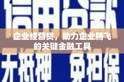 云岩企业经营贷，助力企业腾飞的关键金融工具