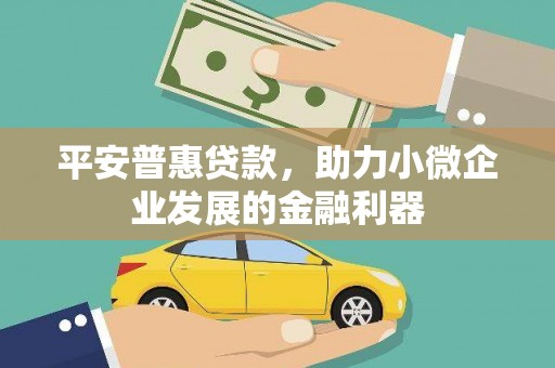 云岩平安普惠贷款，助力小微企业发展的金融利器