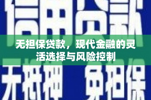 云岩无担保贷款，现代金融的灵活选择与风险控制