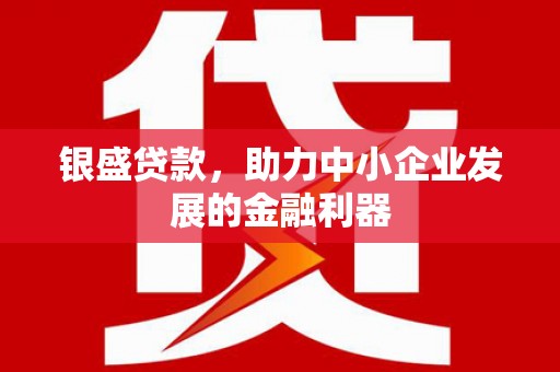 云岩银盛贷款，助力中小企业发展的金融利器