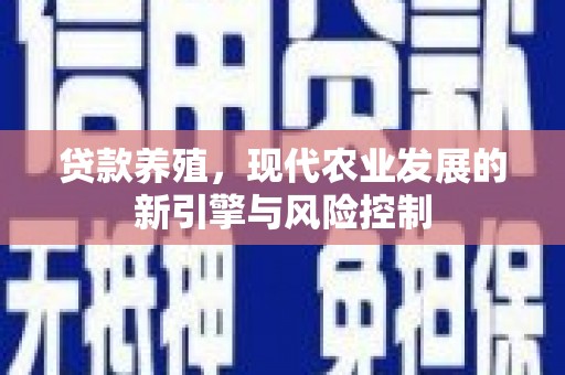 云岩贷款养殖，现代农业发展的新引擎与风险控制