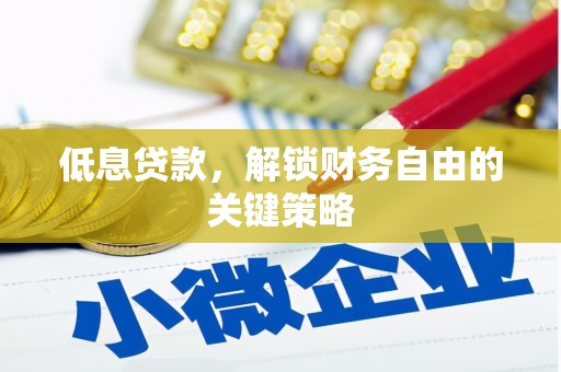 云岩低息贷款，解锁财务自由的关键策略