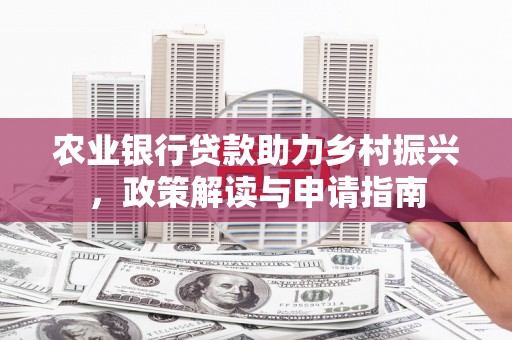 云岩农业银行贷款助力乡村振兴，政策解读与申请指南