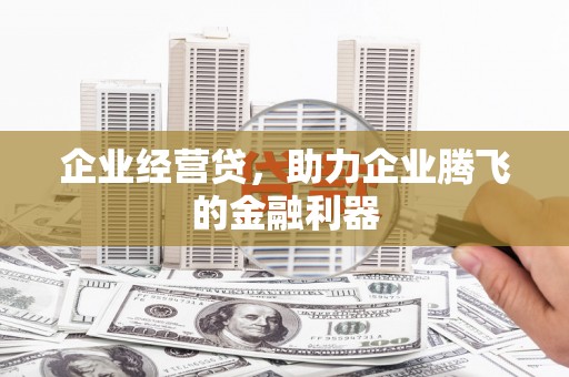 云岩企业经营贷，助力企业腾飞的金融利器
