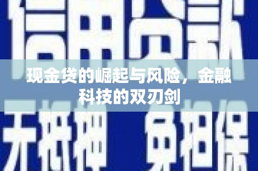 云岩现金贷的崛起与风险，金融科技的双刃剑