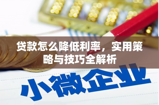 云岩贷款怎么降低利率，实用策略与技巧全解析