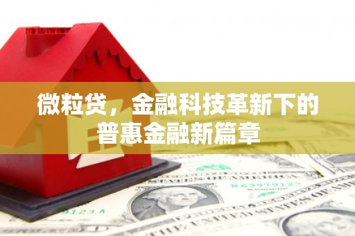云岩微粒贷，金融科技革新下的普惠金融新篇章
