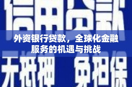 云岩外资银行贷款，全球化金融服务的机遇与挑战