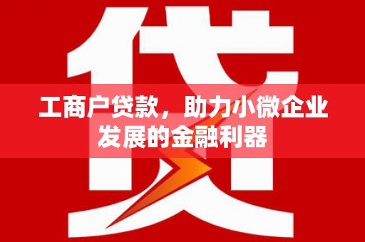 云岩工商户贷款，助力小微企业发展的金融利器