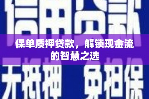 云岩保单质押贷款，解锁现金流的智慧之选